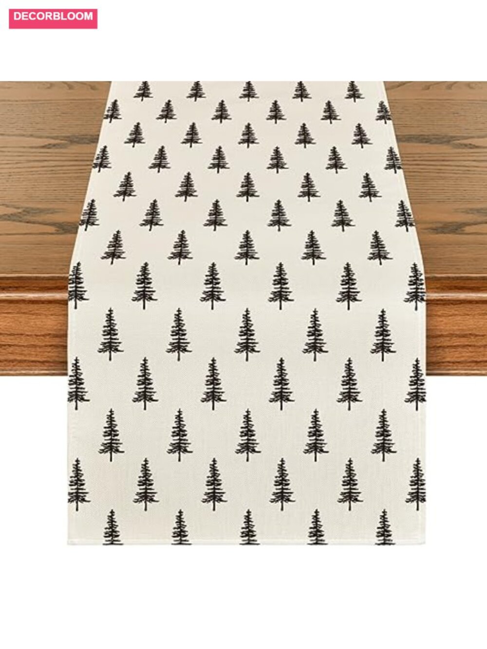 Christmas Tree Table Runner 13x120 Inch Holiday Dining Decor
